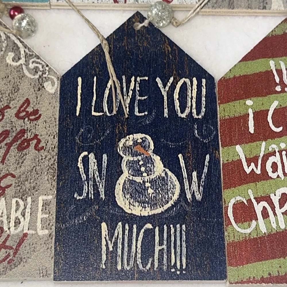 Handmade wooden ornament Scripted Simplicity Handcrafted Rustic Cottage Core NEW